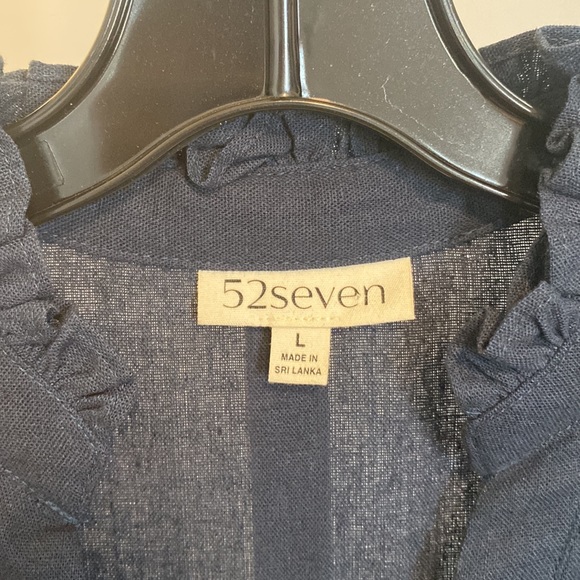 Tri- Color Linen Dress - Picture 2 of 7